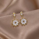 BEAUTIFUL EARTH Sunflower Drop Earrings