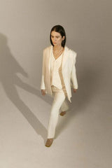 HARRIS TAPPER Albert Wool Trouser - Ivory Sz12