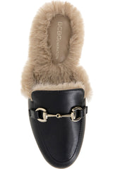 BCBGENERATION Zorie Faux Fur Mules - Black US9