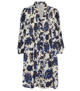 DIANE VON FURSTENBERG Layla Shirt Dress - Blue Floral SzSmall