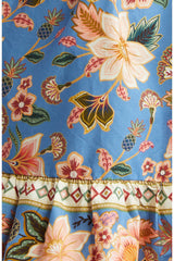 FARM RIO Tapestry Printed Mini Dress - Superbloom Blue SZL