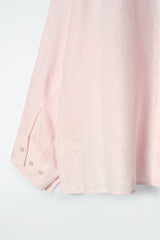 COS Boxy Linen Shirt - Pink Sz42 NZ14