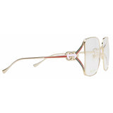 GUCCI Oversized Geometric Optical Glasses - Gold