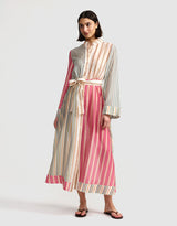 ASTON STUDIO Neottia Dress - Multi Stripe Sz14