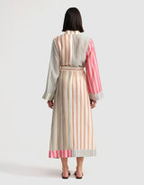 ASTON STUDIO Neottia Dress - Multi Stripe Sz14