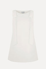 ALIGNE Fern Bow Tie Mini Dress - White Sz12