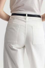 NILI LOTAN Megan Cotton Pants - White Sz2 NZ6/8