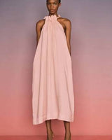 AJE Mariel Trapeze Midi Dress - Soft Pink Sz6