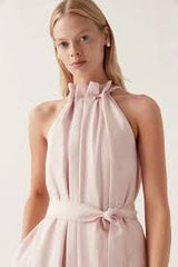 AJE Mariel Trapeze Midi Dress - Soft Pink Sz6