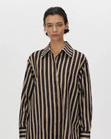 CAMILLA AND MARC Novella Shirt - Black & Bronze SZ 8