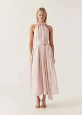 AJE Mariel Trapeze Midi Dress - Soft Pink Sz6