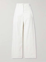 NILI LOTAN Megan Cotton Pants - White Sz2 NZ6/8