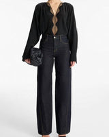 A.L.C Carlota  Silk Top - Black Sz4 NZ8