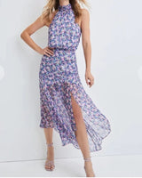 VERONICA BEARD Silk Leia Midi Dress - Lilac US4 NZ18