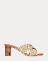 LAUREN by RALPH LAUREN Freddi Raffia Sandal  US7 EU38
