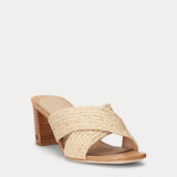 LAUREN by RALPH LAUREN Freddi Raffia Sandal  US7 EU38