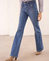 VANESSA BRUNO Nano Bootcut Jeans - Indigo Sz36 NZ Small