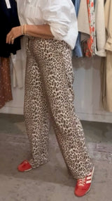 NOTES DU NORD Leopard Print Pants - Sz38 NZ12