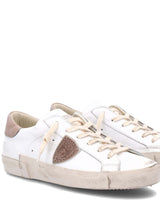 PHILIPPE MODEL PRSX Low Woman - Veau Pop Blanc Jaune EU 40