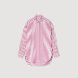 SANDRO Charlie Embellished Shirt - Rose Pink Sz3 NZ Large
