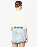 ISABEL MARANT ÉTOILE Klowia Linen Sweatshirt - White