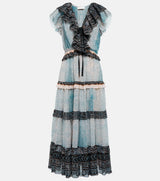 ULLA JOHNSON Arissa Ruffled Maxi Dress - Moonstone