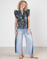 ULLA JOHNSON Elena Top - Rain Forest Sz8 NZ12