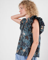 ULLA JOHNSON Elena Top - Rain Forest Sz8 NZ12