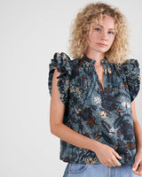 ULLA JOHNSON Elena Top - Rain Forest Sz8 NZ12