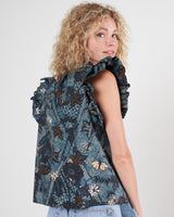 ULLA JOHNSON Elena Top - Rain Forest Sz8 NZ12