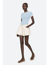 SEA NEW YORK Knit Short Sleeve Top - Blue SzM