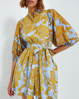 LA DOUBLE J Tangle Portofino Mini Dress - Blue Sz S