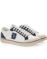 HOLLAND COOPER Mayfair Court Trainer - Off White & Navy UK5 EU38