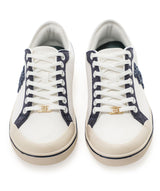 HOLLAND COOPER Mayfair Court Trainer - Off White & Navy UK5 EU38