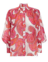 ZIMMERMANN Peggy Billow Blouse - Magenta SZ 0P NZ8 Petite