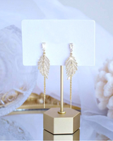 Feather Drop Earrings