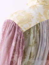 ZIMMERMANN Dancer Lantern Midi Dress - Multi Sz1 NZ10
