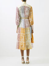 ZIMMERMANN Dancer Lantern Midi Dress - Multi Sz1 NZ10